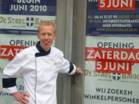 Arend Kisteman van De Stadsbakker in Zwolle: "Supermarkten geven klanten steeds meer een versidee, door het afbakken van brood in de winkels."(Foto: Dirk Bosman). LMK, week 32 / Copyright tekst en foto Dirk Bosman. Alle rechten voorbehouden.